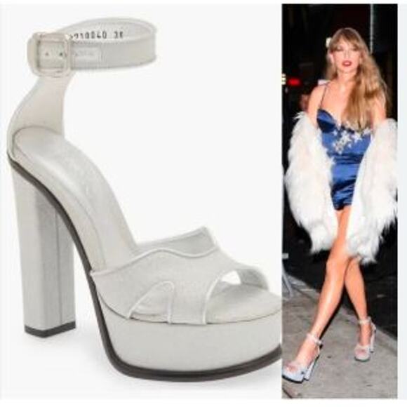 Alexander McQueen Apricot Butterfly Platform  Sandals Pumps 37.5 NWT 1,985 IRRG - Picture 3 of 14